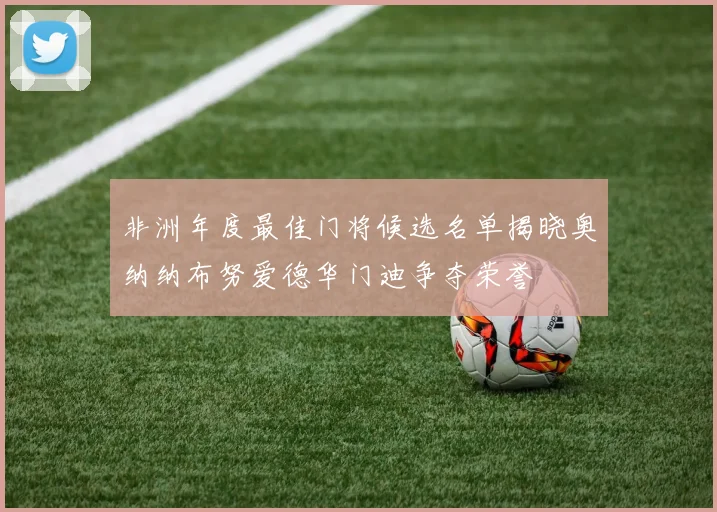 非洲年度最佳门将候选名单揭晓奥纳纳布努爱德华门迪争夺荣誉